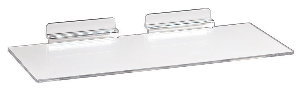 6027 - ACRYLIC SLATWALL SHELF 4"X10"