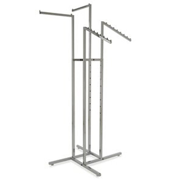 7300020 - RACK QUATRE VOIES AVEC BRAS DROITS - CHROME