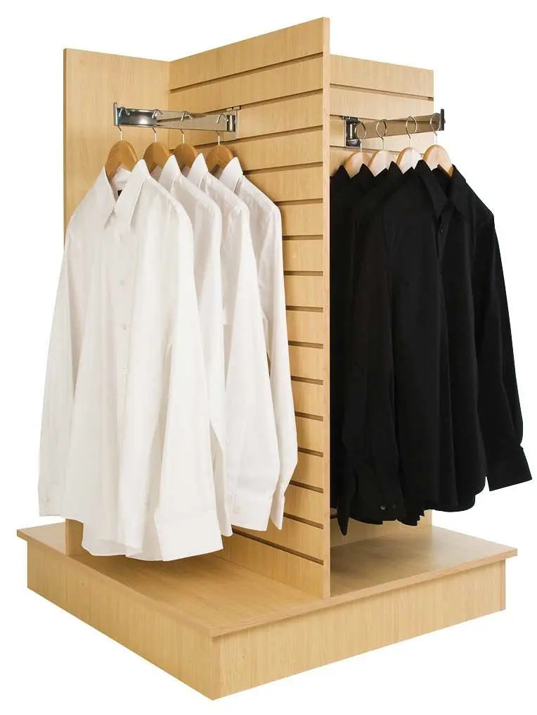 0288 - 4 WAY SLATWALL MERCHANDISER DISPLAY MAPLE 36"