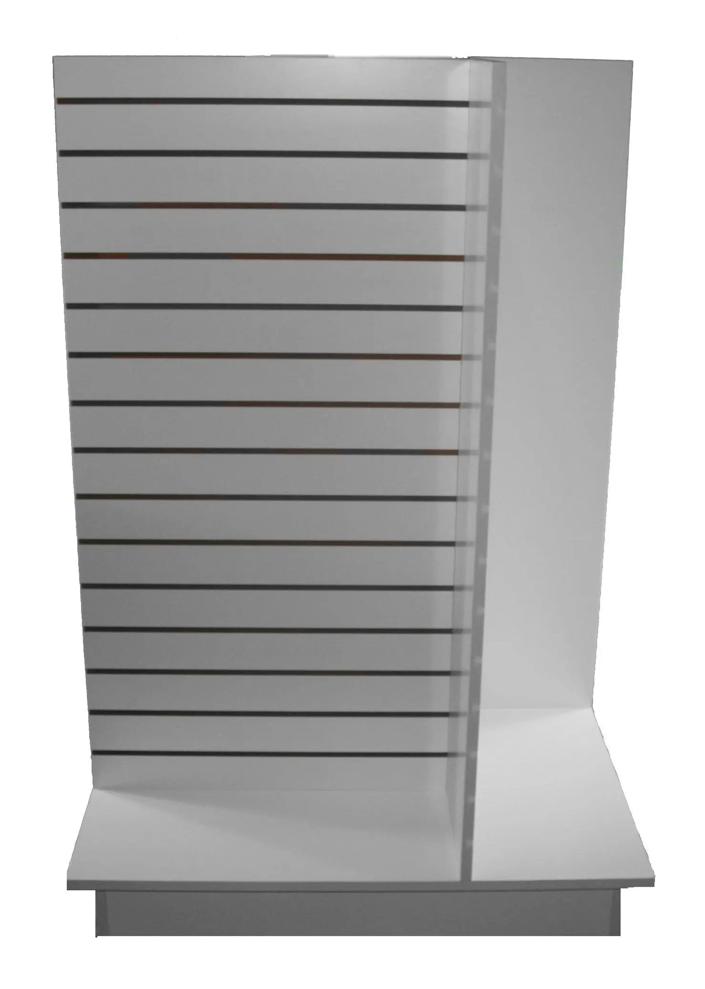 0301 - 4 WAY SLATWALL MERCHANDISER DISPLAY WHITE 36"