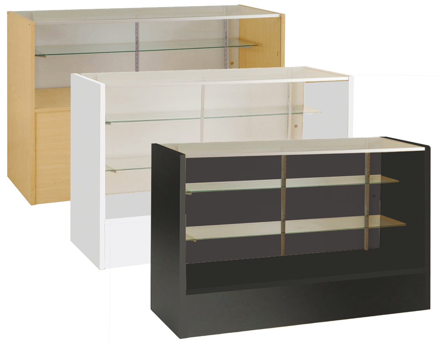 FULL VISION DISPLAY CASE 72"