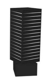 0568 - ROTATING SLATWALL SPINNER BLACK 60"H
