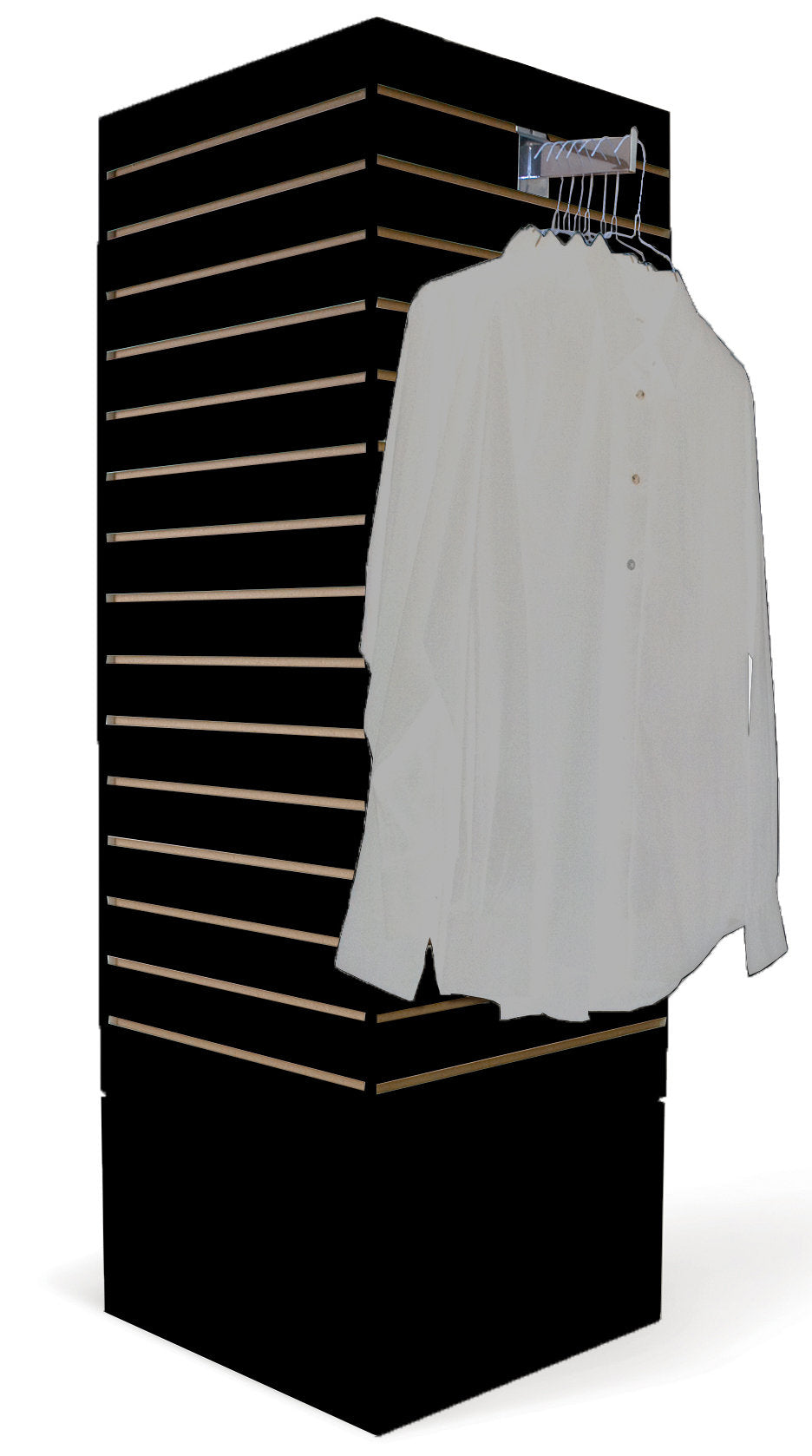 0568 - ROTATING SLATWALL SPINNER BLACK 60"H