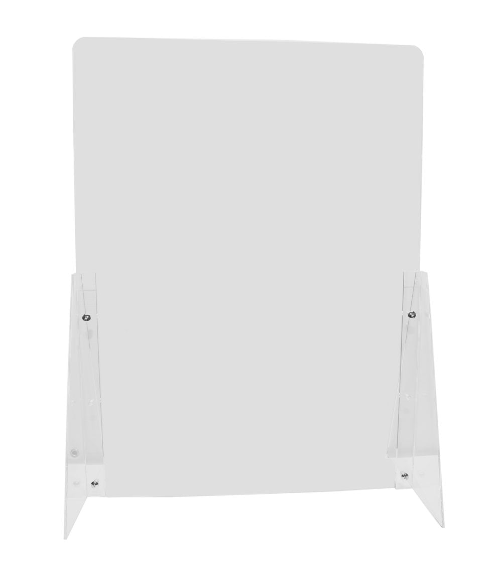 7232712 - ACRYLIC HEIGHT ADJUSTABLE COUNTER SHIELD 23-1/2'' WIDE X 31'' HIGH X 11'' FEET/ 5MM THICK