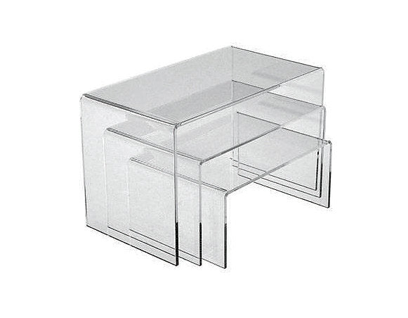 7234910 - MEDIUM RECTANGULAR ACRYLIC RISER SET OF 3