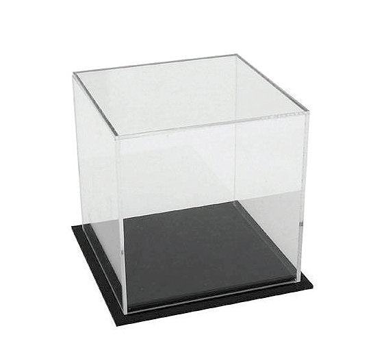 7234913 - ACRYLIC DISPLAY CUBE W- BLACK BASE