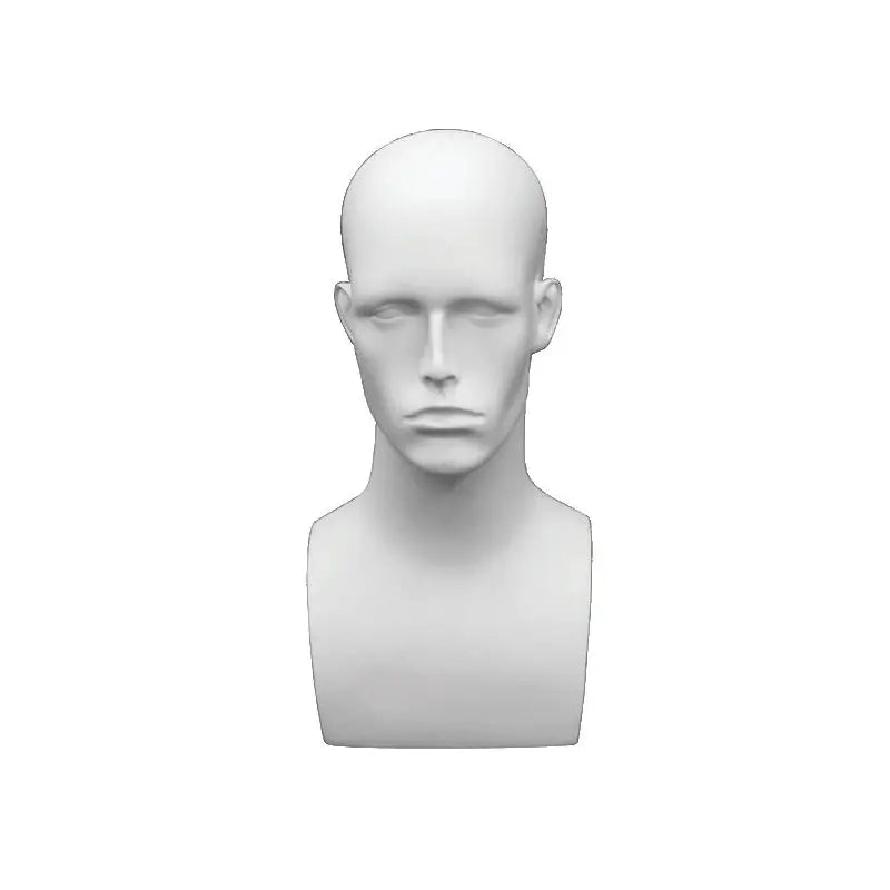 7603113 - MATTE WHITE MALE HEAD DISPLAY