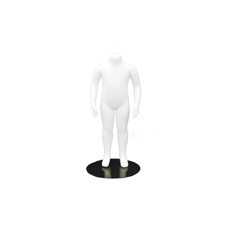 7609998 - CHILD MANNEQUIN HEADLESS MATTE WHITE 2 YEARS OLD