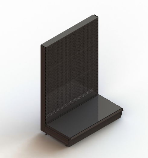 End-cap Gondola - perforated back panel