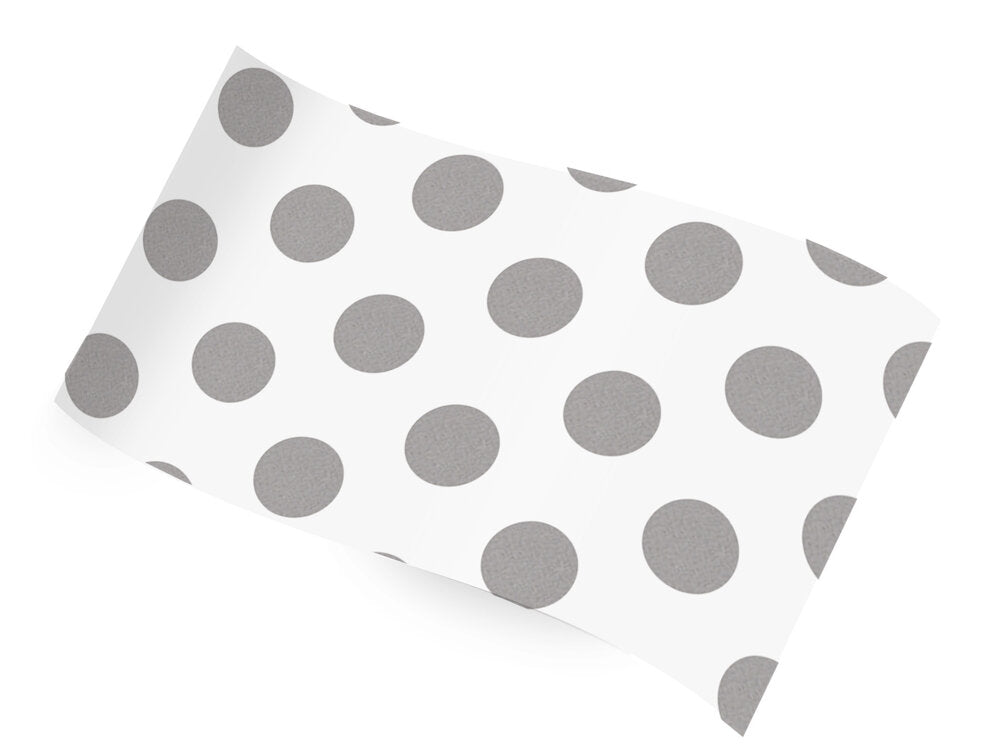 8304 - TISSUE PAPER WHITE WITH SILVER DOTS 20X30