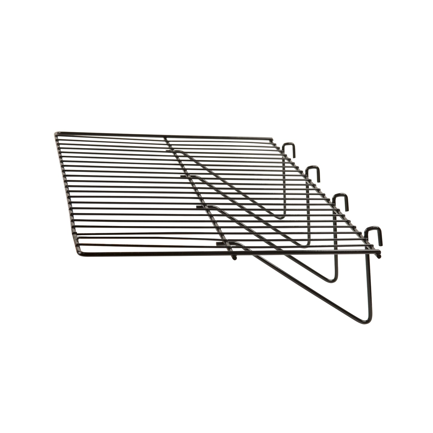 7535283 - STRAIGHT GRID SHELF BLACK 23.5"X12"