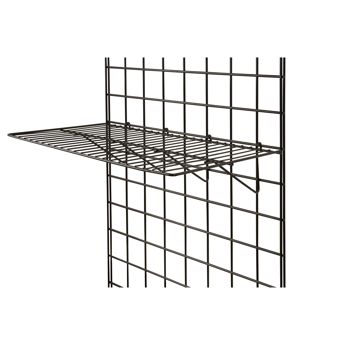 7535283 - STRAIGHT GRID SHELF BLACK 23.5"X12"