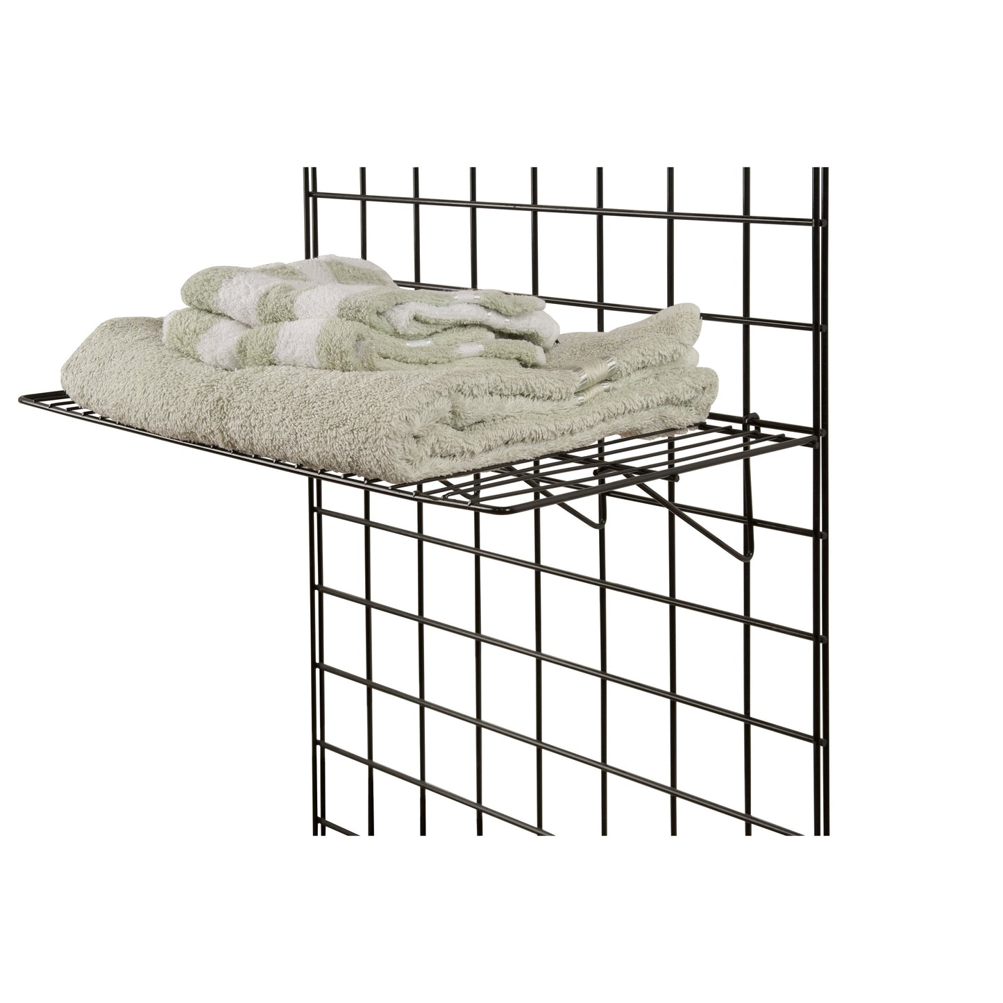 7535283 - STRAIGHT GRID SHELF BLACK 23.5"X12"