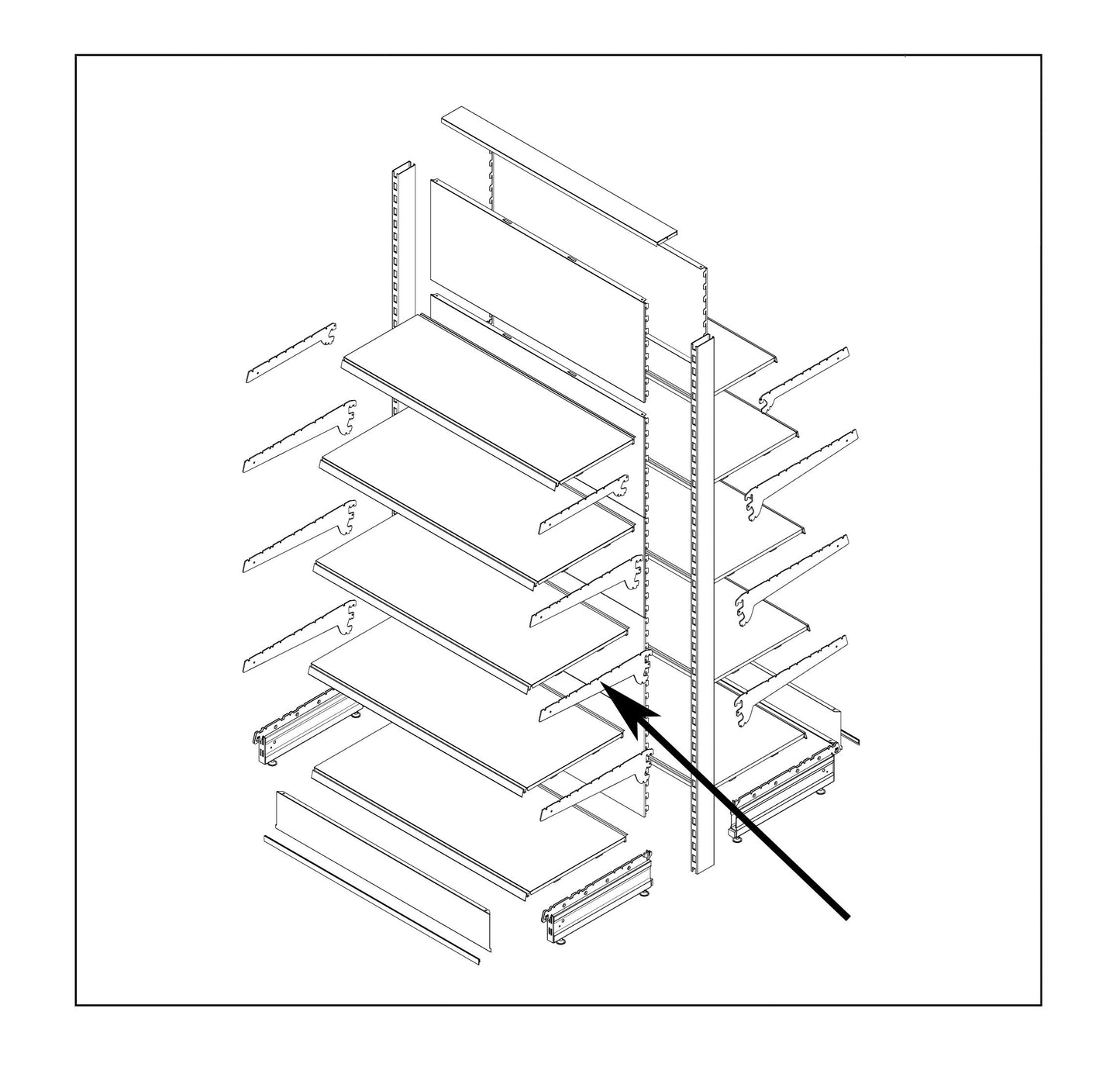 Wood bracket - Adjustable tilt (pair)