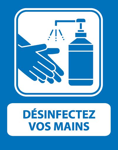 7900980 - Désinfectez vos mains 10.75"H x 8.5"L