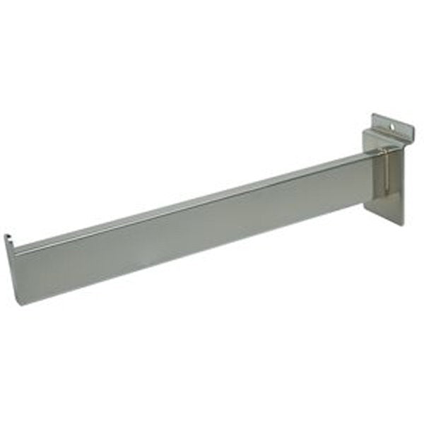 2500 - SLATWALL FACEOUT BRACKET CHROME 12"