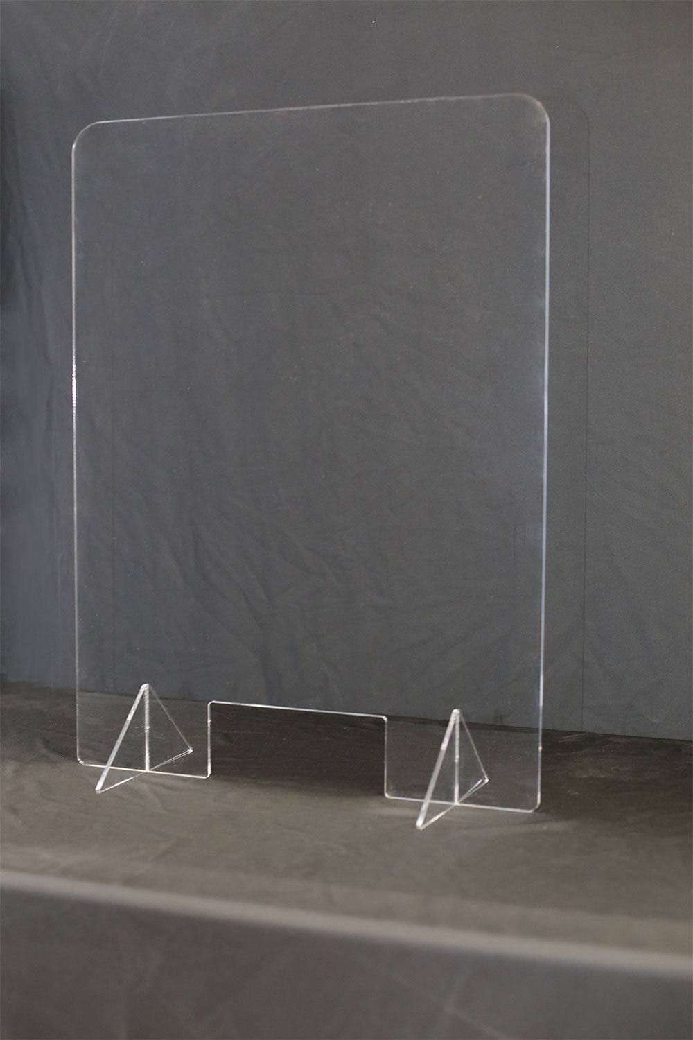 7232700 - Acrylic Counter Shield 23.5"W x 31.5"H with Acrylic Stand 1-4" Thick
