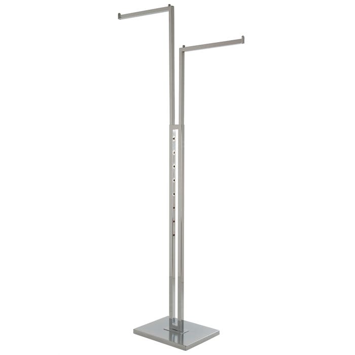 7300060 - TWO WAY STRAIGHT ARMS - SQUARE TUBING - CHROME