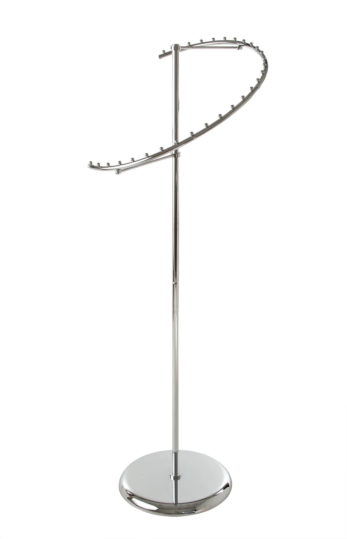 7300132 - SPIRAL CLOTHING RACK 29 BALLS CHROME