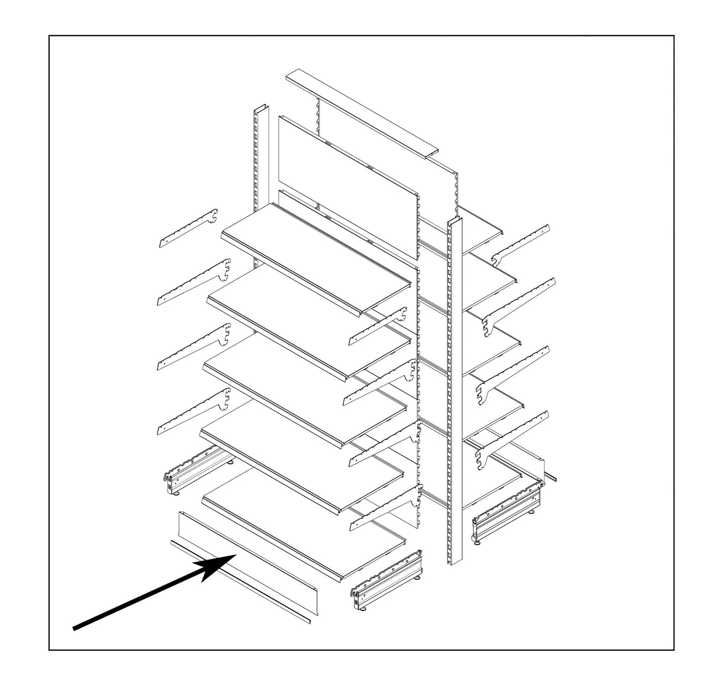 gondola kick plate