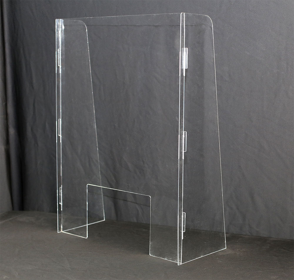 7232708 - Acrylic Counter Shield with Side Panels 23.5"W x 23"H x 1-8" Thick