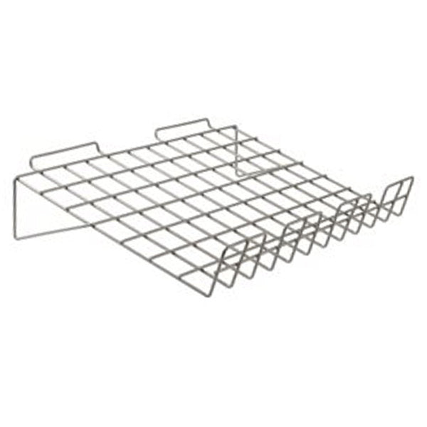 32394 - SLANTED SLATWALL SHELF WITH 3" LIP GREY 22.5"X14"