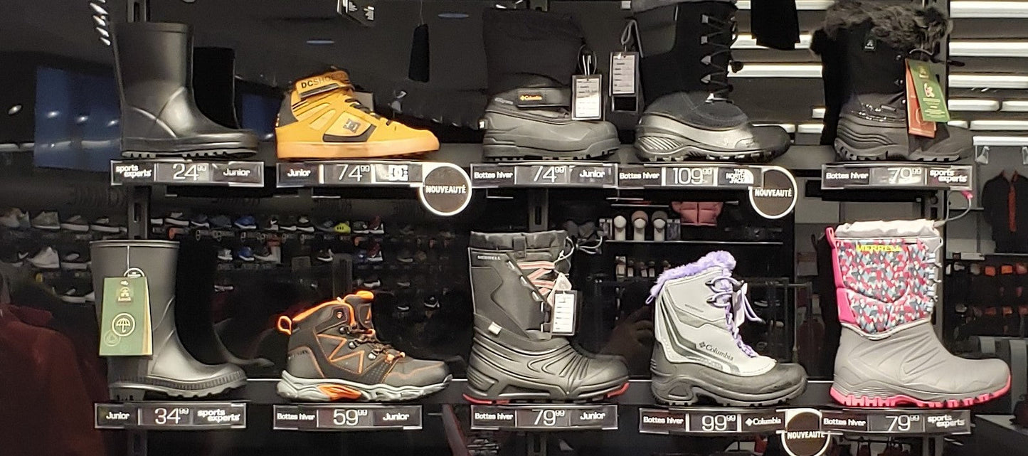 SS - SHOE SHELF WITH SIGN HOLDER 8"
