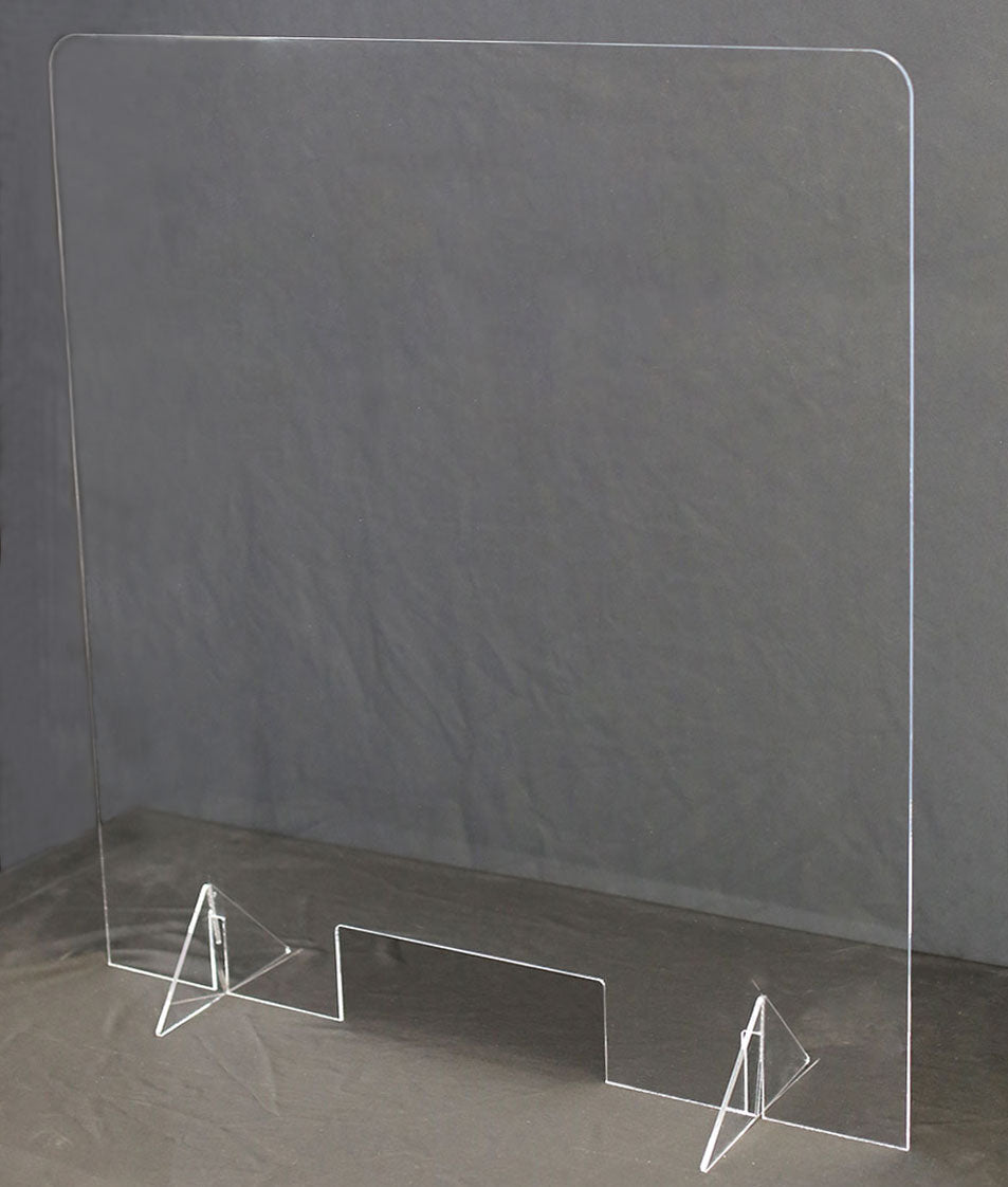 7232705 - Acrylic Counter Shield 36"W x 40"H with Acrylic Stand 1-8" Thick