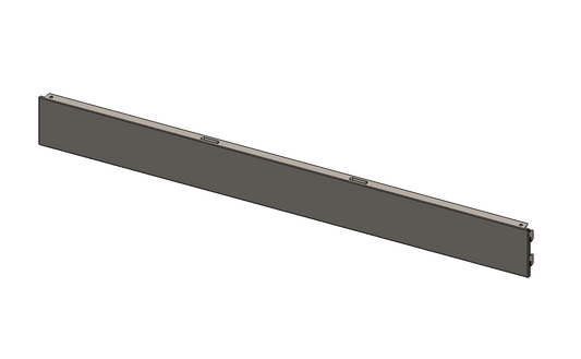 Gondola plain back panel