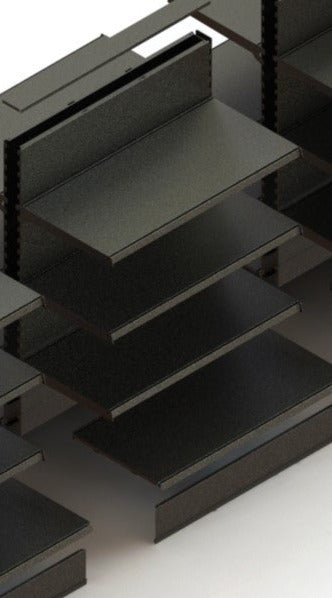 Add-on for double-sided perforated back panel for pegboard hooks
