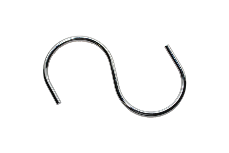 7000122 - CROCHET "S" CHROMÉ POUR MAGASIN VÊTEMENTS