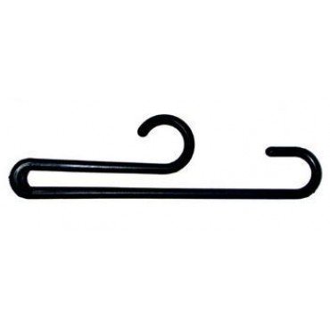 7000212 - BLACK SOCK CLIP WITH RETURN 4"