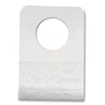 7000549 - CLEAR ROUND ADHESIVE HANG TAB pack 100