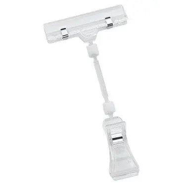 7000600 - CLEAR CLIP-ON SIGN HOLDER 6.25"H