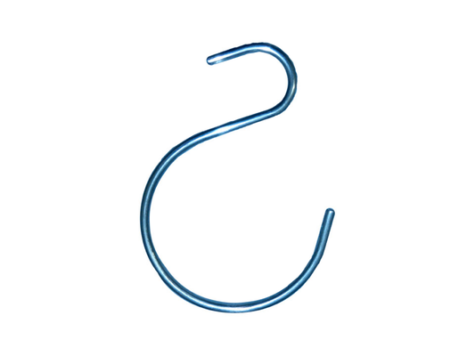 7000696 - 7"H ZINC, LARGE HEAVY DUTY "S" HOOK FOR CLOTHING STORE