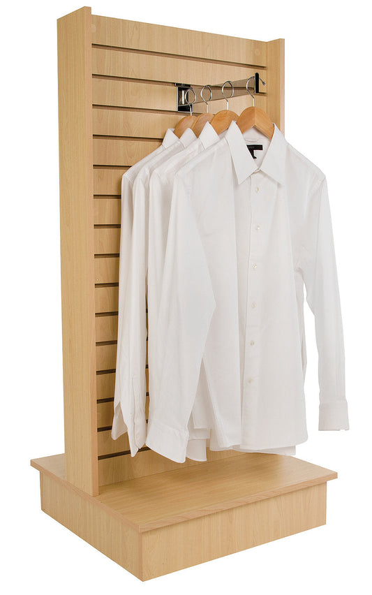0804 - MAPLE 2 WAY SLATWALL MERCHANDISER FOR STORE FIXTURES