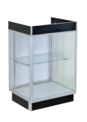 0302 - ALUMINUM FRAMED FULL VISION CASH COUNTER