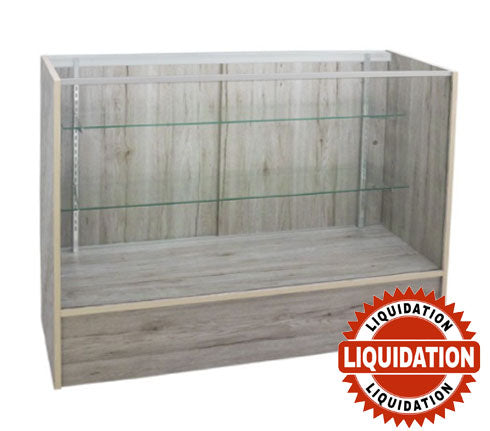 7200726 - VITRINE VISION COMPLÈTE EN BOIS DE GRANGE 48"