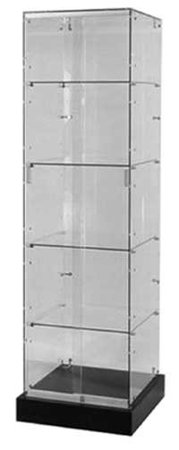 7200901 - VITRINE TOUR EN VERRE SANS CADRE 20"