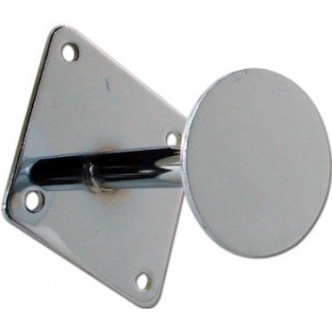 0002 - 3"L CHROME DRESSING ROOM WALLMOUNT HOOK