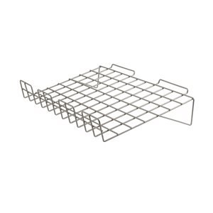 2415 - SLANTED SLATWALL SHELF WITH 3" LIP BLACK 22.5"X14"