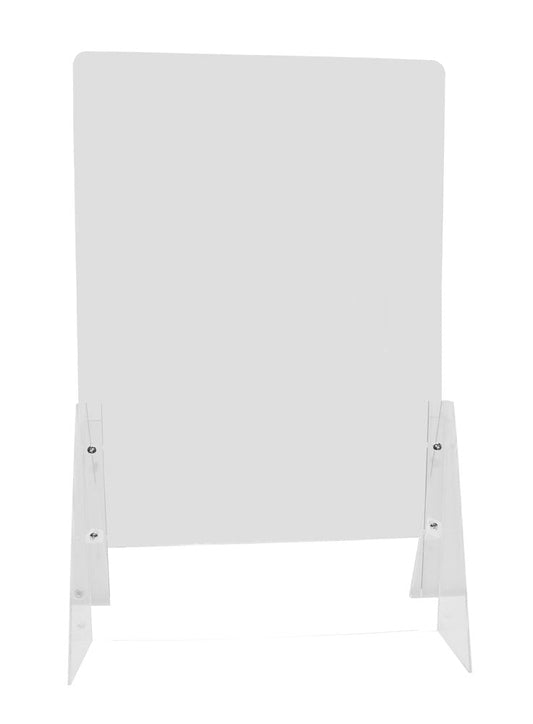 7232712 - BOUCLIER DE COMPTOIR RÉGLABLE EN HAUTEUR EN ACRYLIQUE 23-1/2'' DE LARGE X 31'' DE HAUT X 11'' PIEDS/ 5MM D'ÉPAISSEUR