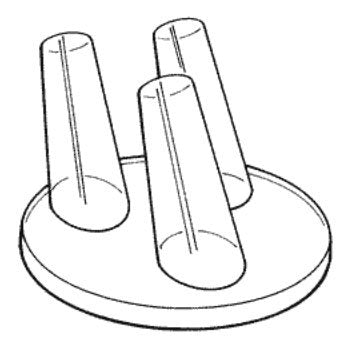 4028 - ACRYLIC 3-RING DISPLAY 1 3-4"X3" CLEAR