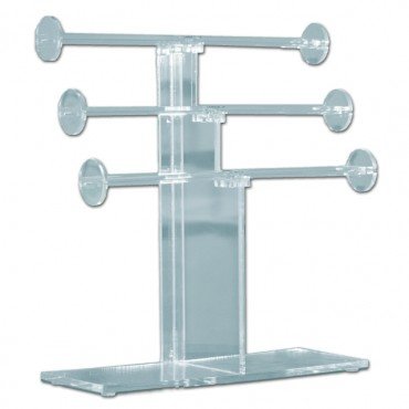 4530 - 3 TIER ACRYLIC T-BAR BRACELET DISPLAY