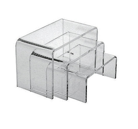 7234908 - MINI RECTANGULAR ACRYLIC RISER SET OF 3
