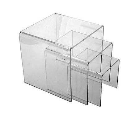 7234909 - SMALL SQUARE ACRYLIC RISER SET OF 3