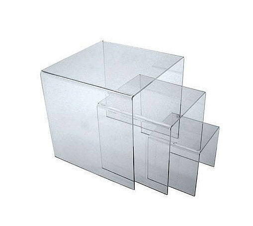 7234911 - LARGE SQUARE ACRYLIC RISER SET OF 3