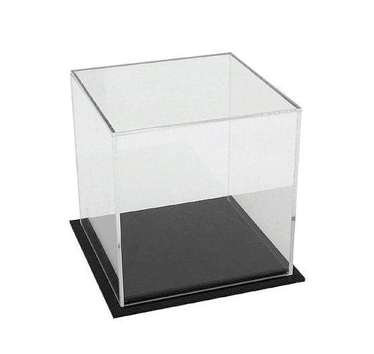 7234913 - ACRYLIC DISPLAY CUBE W- BLACK BASE