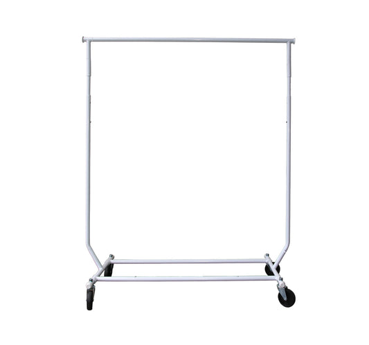 0308 - COLLAPSIBLE ROLLING RACK WHITE