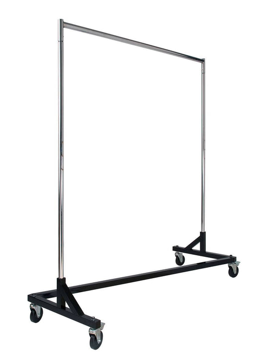 0103 - "Z"HEAVY DUTY CLOTHING RACK WITH BLACK BASE
